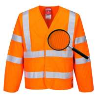 Portwest Jól láthatósági antisztatikus kabát - Lángálló (narancs, L/XL)
