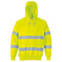Portwest Jól láthatósági, kapucnis pulóver (sárga, S)