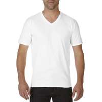 GILDAN Premium Cotton® felnőtt v-nyakú póló (white, M)