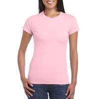 GILDAN Softstyle ® gyűrűs fonású pamut női póló (light pink, L)