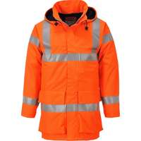 Portwest Bizflame Rain Hi-Vis antisztatikus FR esődzseki (narancs, L)