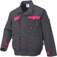 Portwest Texo kétszínű kabát (fekete/piros, L)