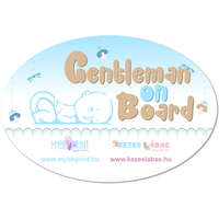 MybbPrint MybbPrint - Bébi biztonsági autó matrica - Gentleman on board - kisfiús