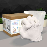 MybbPrint XL VÖDRÖS felnőtt kézszobor készítő készlet - 2 FELNŐTT kezéhez szett - lenyomat lábszobor