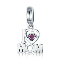  MyCharm I Love Mom 925 Ezüst Charm & Medál