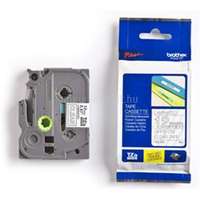 BROTHER Festékszalag TZe-135, Átlátszó alapon Fehér, Laminált, 12mm 0.47", 8 méter (TZE135)