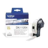 BROTHER DK-11204 fehér alapon fekete címke tekercsben 17mm x 54mm (400 címke/tekercs) (DK11204)