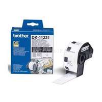 BROTHER DK-11221 fehér alapon fekete címke tekercsben 23mm x 23mm (400 címke/tekercs) (DK11221)