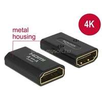 DELOCK Átalakító HDMI-A female to HDMI-A female 4K Gender Changer, fekete (DL65659)