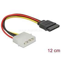 DELOCK 4 tűs apa (Molex) to SATA HDD (egyenes) hálózati kábel (60100)