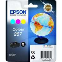EPSON 267 Eredeti színes Földgömb standard kapacitású tintapatron (6,7 ml) (C13T26704010)