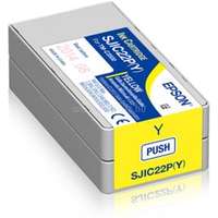 EPSON SJIC22P(Y) Eredeti sárga DURABrite Ultra tintapatron (32,5 ml) (C33S020604)