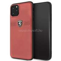 FERRARI Off Track iPhone 11 Pro Max piros szemcsés bőrtok (FEOBAHCN65RE)