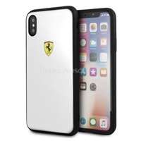FERRARI On-Track iPhone X fehér logóval akril tok (FESACHCPXWH)