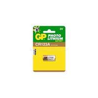 GP BATTERIES GP CR123 lithium fotó elem 1db/bliszter (B1501)