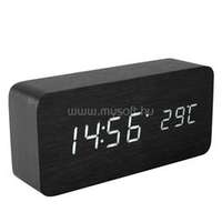 HOME OC 04 Fa digitális ébresztőóra, fekete (HOME_OC_04)