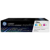 HP LaserJet CF341A 126A multipack festékkazetta, CMY (3x1000 oldal) (CF341A)
