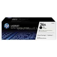 HP 36A Eredeti fekete LaserJet multipakk tonerkazetták (2x2000 oldal) (CB436AD)