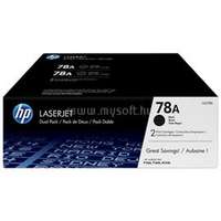 HP 78A Eredeti fekete LaserJet multipakk tonerkazetták (2x2100 oldal) (CE278AD)