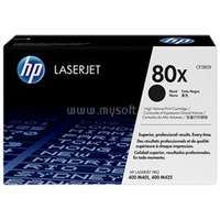 HP 80X Eredeti fekete LaserJet tonerkazetta (6900 oldal) (CF280X)