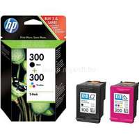 HP 300 Eredeti fekete/háromszínű multipakk tintapatronok (1x200 oldal/1x165 oldal) (CN637EE)