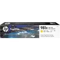 HP 981X Eredeti sárga nagy kapacitású PageWide tintapatron (10 000 oldal) (L0R11A)