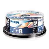 PHILIPS CD-R80CB 52x cake box lemez 25db/csomag (PH782258)