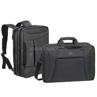 RIVACASE Notebook táska, hátizsákká alakítható, 16", "Central 8290", fekete (6903855082907)