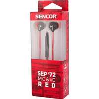 SENCOR SEP 172 piros mikrofonos fülhallgató (35052268)