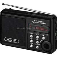 SENCOR SRD 215 B MP3 lejátszó és kisrádió (fekete) (SRD_215_B)