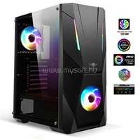 SPIRIT OF GAMER Rogue V RGB Fekete (Táp nélküli) ablakos ATX ház (SPIRIT_OF_GAMER_8002RA)