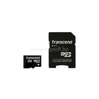 TRANSCEND Memóriakártya MicroSD 2GB + adapter (TS2GUSD)