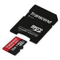 TRANSCEND microSDHC memóriakártya 32GB, Class10, UHS-I U1 + SD adapter (TS32GUSDU1)