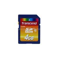 TRANSCEND SDHC memóriakártya 4GB, Class10 (TS4GSDHC10)