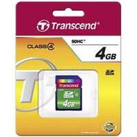 TRANSCEND SDHC memóriakártya 4GB, Class4 (TS4GSDHC4)