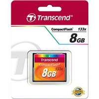 TRANSCEND 133X Compact Flash CF memóriakártya 8GB (TS8GCF133)