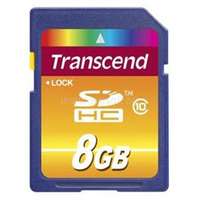 TRANSCEND SDHC memóriakártya 8GB, Class10 (TS8GSDHC10)