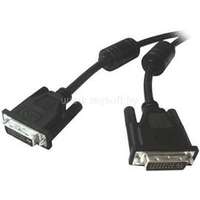 WIRETEK kábel DVI monitor Összekötő 2m, Male/Male, Dual Link, Árnyékolt (DVI07-2)