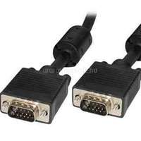 WIRETEK kábel VGA monitor Összekötő 5m, Male/Male, Árnyékolt (PV13E-5)