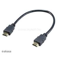 AKASA KAB HDMI 4K kábel - AK-CBHD25-30BK - 30 cm (AK-CBHD25-30BK)