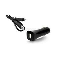 ALCATEL autós töltő USB aljzat (5W + DC53 microUSB kábel) FEKETE (CC40_/_CDB0000017C0)