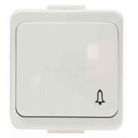 ANCO 321353 Junior falon kívüli IP44 fehér nyomókapcsoló csengő jellel (ANCO_321353)