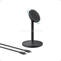 ANKER A25X1H11 MagGo vezeték nélküli töltő és állvány, 15W, iPhone-hoz, EU (fekete) (A25X1H11)