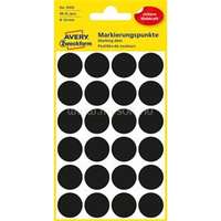 AVERY 3003 18mm 96db-os fekete jelölőpont (AVERY_3003)