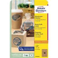 AVERY L7110-25 62x42mm újrahasznosított barna kraft etikett (AVERY_L7110-25)