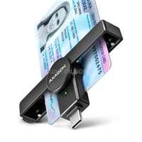 AXAGON CRE-SMPC USB-C Smart card PocketReader okos kártyaolvasó (CRE-SMPC)