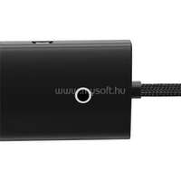 BASEUS 4-Port USB Type-A HUB dokkoló állomás, 2m, fekete (WKQX030201)