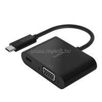 BELKIN adapter kábel Type-C + VGA aljzat - Type-C, TV/MONITOR/PROJEKTOR, FEKETE (AVC001BTBK)
