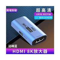 BLACKBIRD Adapter HDMI 8K Repeater DC 5V csatival, Kék (BH1418)