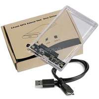 BLACKBIRD SATA Ház 2.5" USB 3.0, 6Gbps, SATA3, átlátszó (BH1506)